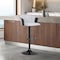 Armen Living Lydia Adjustable Black Wood Bar Stool in Light Gray Fabric with Black Metal LCLYBABLKLTGR - alternate 7